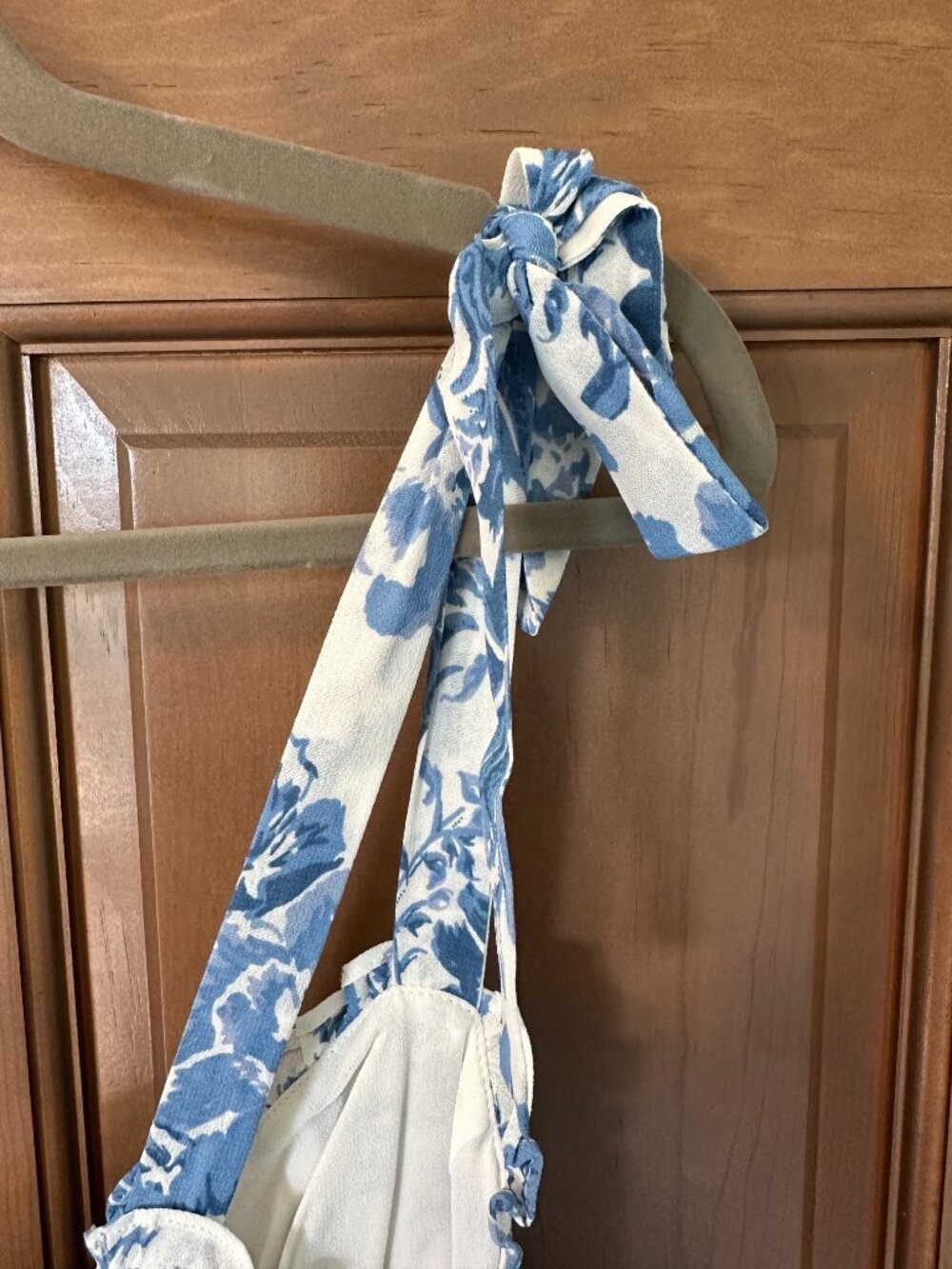 ~~NWT~~Reformation Nikita Dress in Olympia Blue Floral Toile - Picture 9 of 11